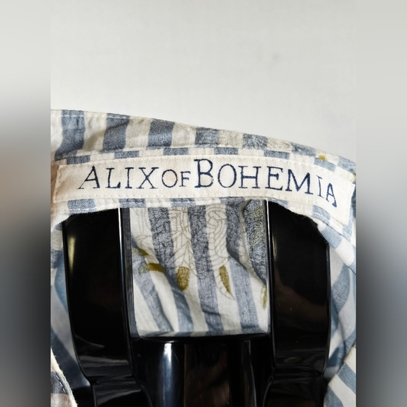 Alix Of Bohemia Kiki Magnolia Stripe Quiet Luxury Boho Tunic, Medium - Picture 6 of 7